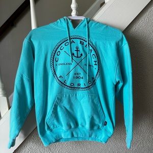 Teal hoodie- size small